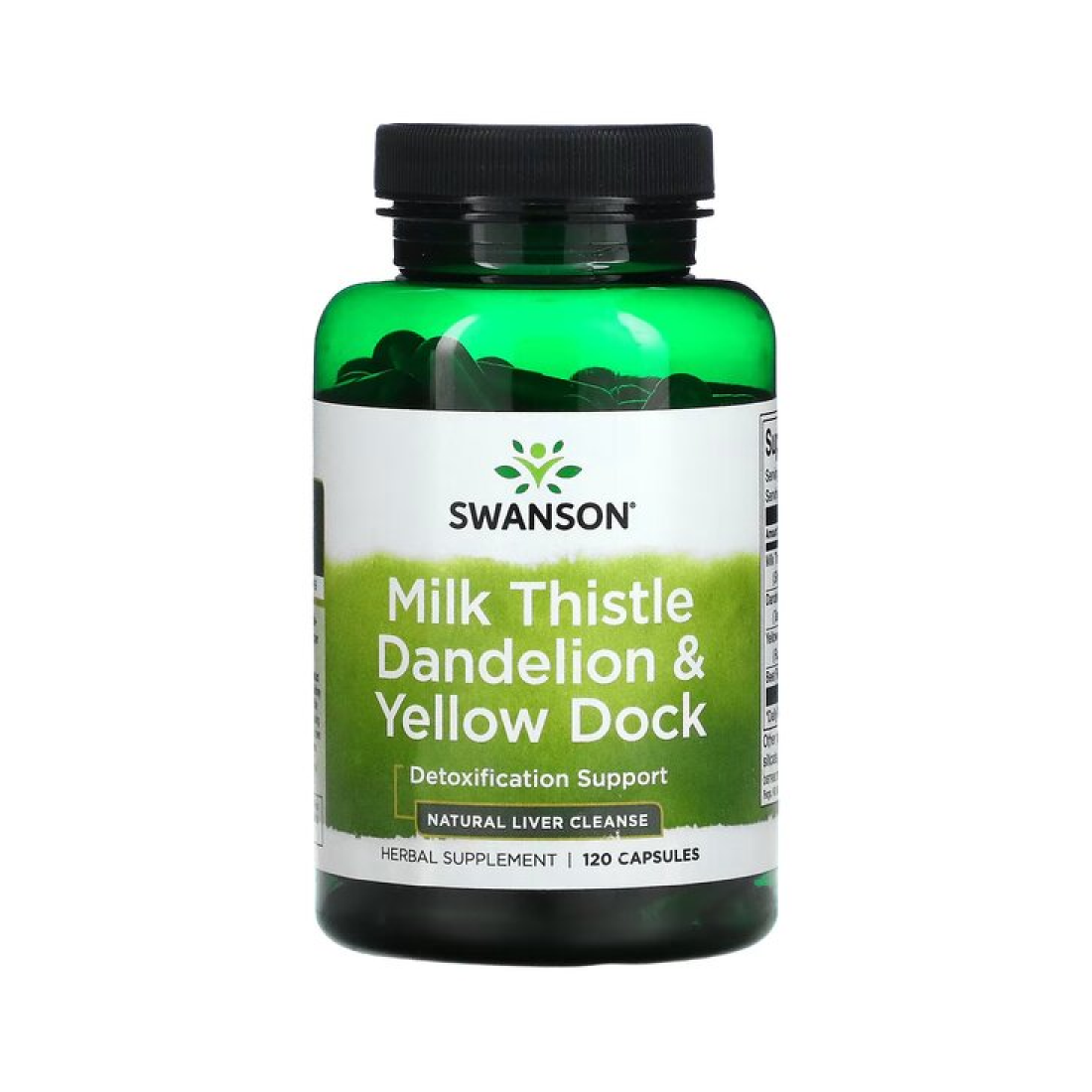 SWANSON MILK THISTLE DANDELION & YELLOW DOCK - 120 CAPS
