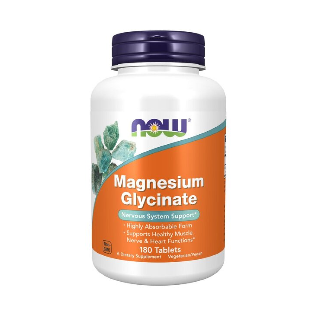 NOW FOODS MAGNESIUM GLYCINATE - 180 TABLETS
