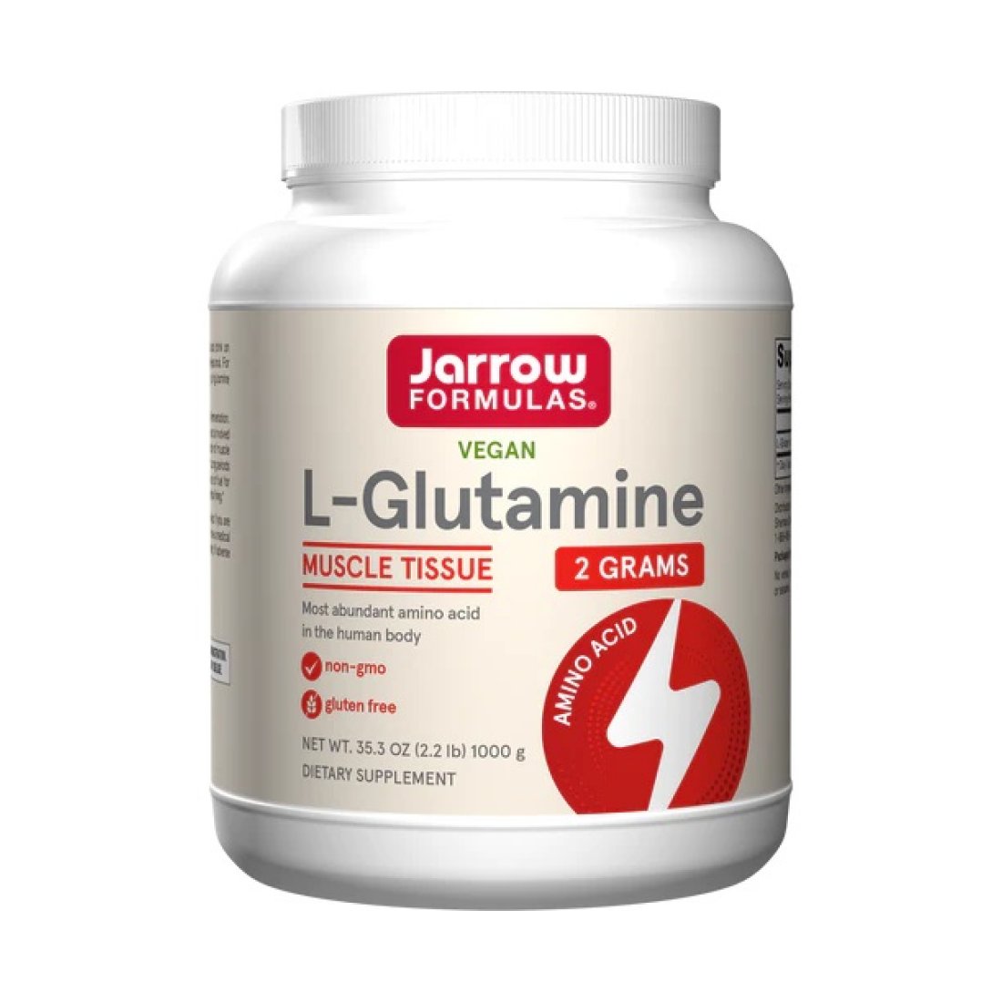 JARROW FORMULAS L-GLUTAMINE POWDER - 1000 GRAMS