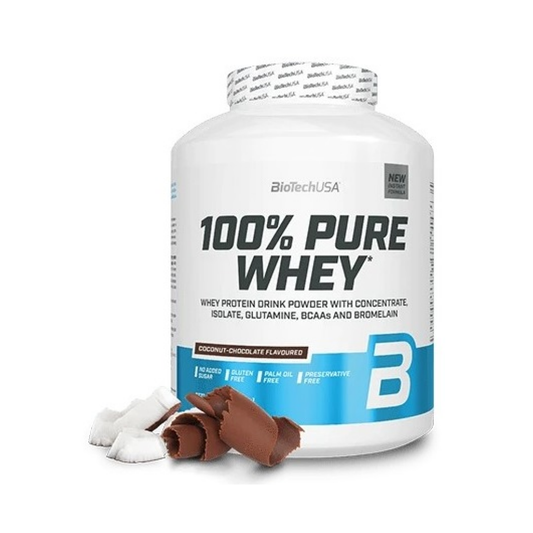BIOTECHUSA 100% PURE WHEY COCONUT-CHOCOLATE - 2270 GRAMS