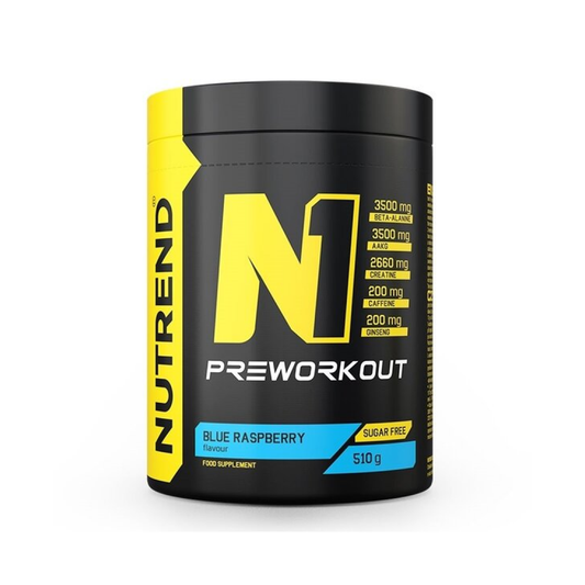 NUTREND N1 PRE-WORKOUT BLUE RASPBERRY - 510 GRAMS