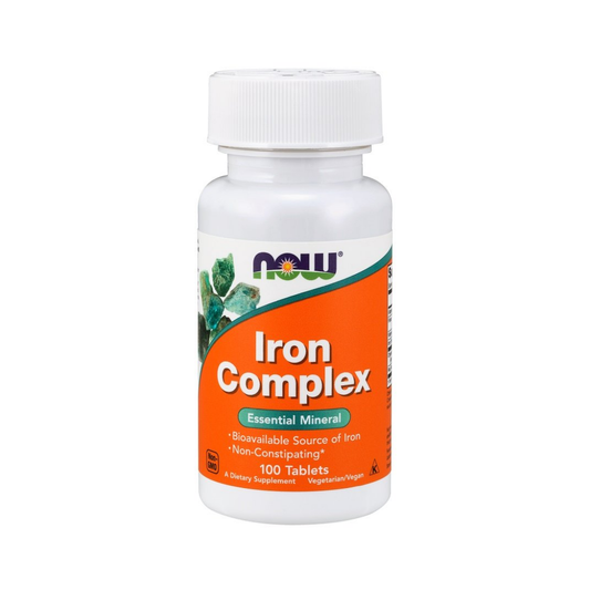 NOW FOODS IRON COMPLEX - 100 TABLETS