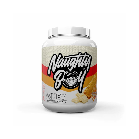 NAUGHTY BOY ADVANCED WHEY WHITE CHOCOLATE CARAMEL BISCUIT - 2010 GRAMS