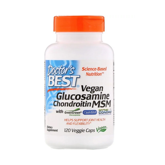 DOCTOR'S BEST VEGAN GLUCOSAMINE & CHONDROITIN & MSM - 120 VCAPS