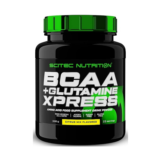 SCITEC BCAA + GLUTAMINE XPRESS CITRUS MIX - 300 GRAMS