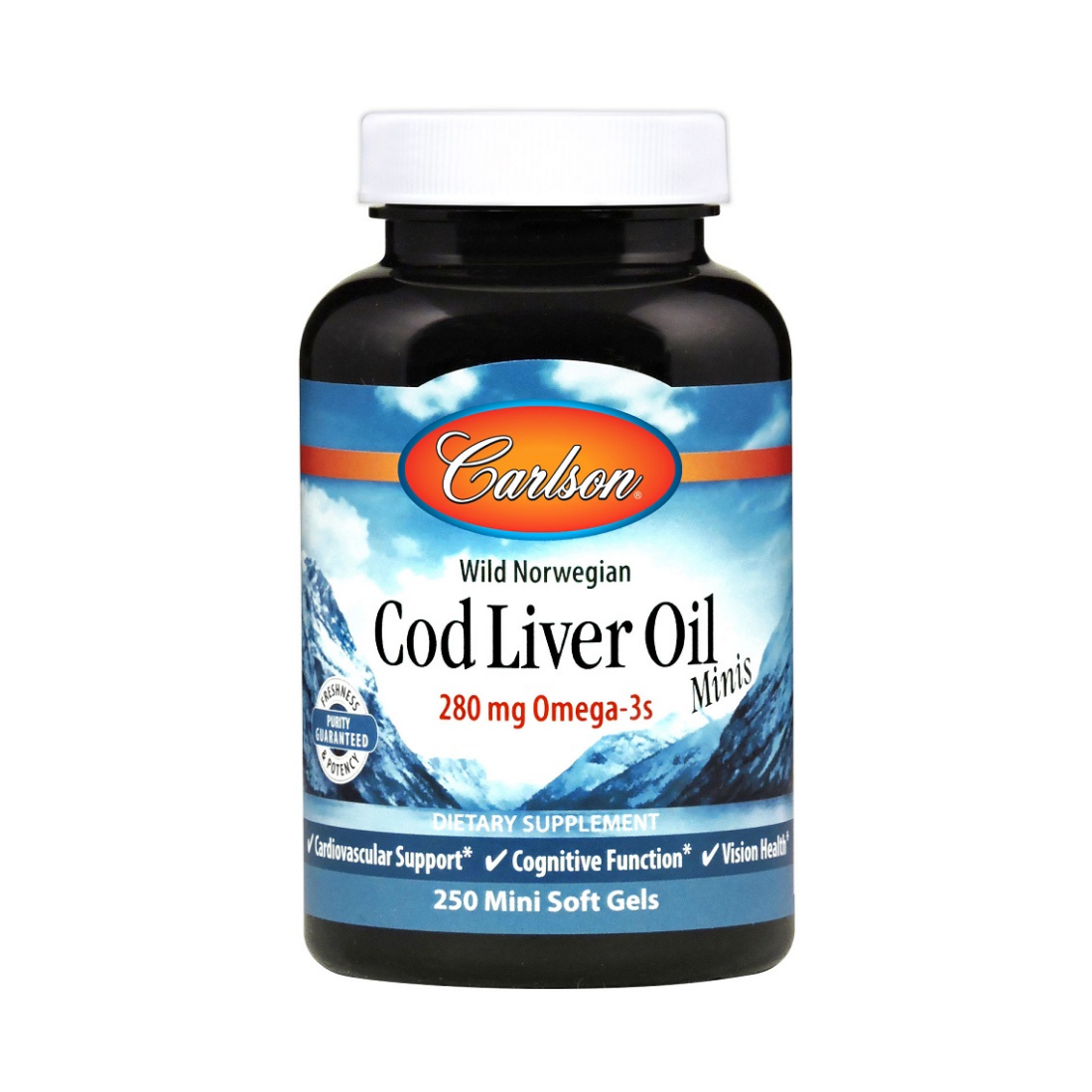 CARLSON LABS COD LIVER OIL MINIS 280MG - 250 MINI SOFTGELS