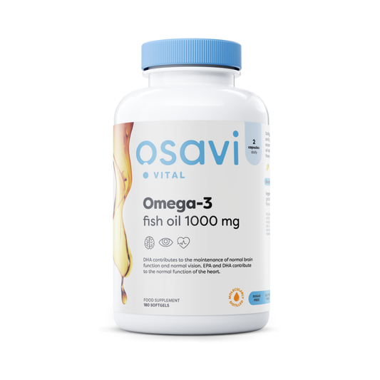 OSAVI OMEGA-3 FISH OIL MOLECULARLY DISTILLED 1000MG (LEMON) - 180 SOFTGELS