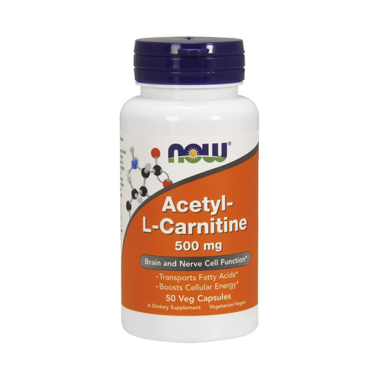 NOW FOODS ACETYL-L-CARNITINE 500MG - 50 VCAPS