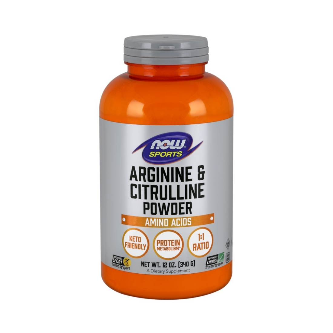 NOW FOODS ARGININE & CITRULLINE POWDER - 340 GRAMS