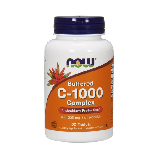 NOW FOODS VITAMIN C-1000 COMPLEX - BUFFERED WITH 250MG BIOFLAVONOIDS - 90 TABLETS