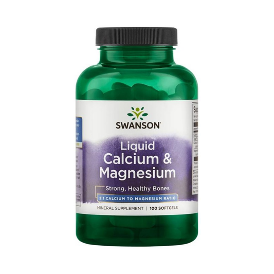 SWANSON LIQUID CALCIUM & MAGNESIUM - 100 SOFTGELS