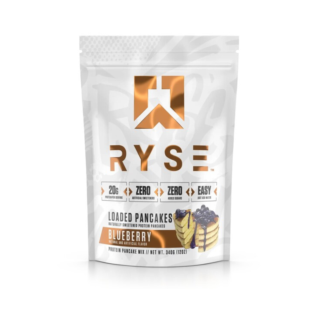 RYSE LOADED PROTEIN PANCAKES BLUEBERRY - 340 GRAMS