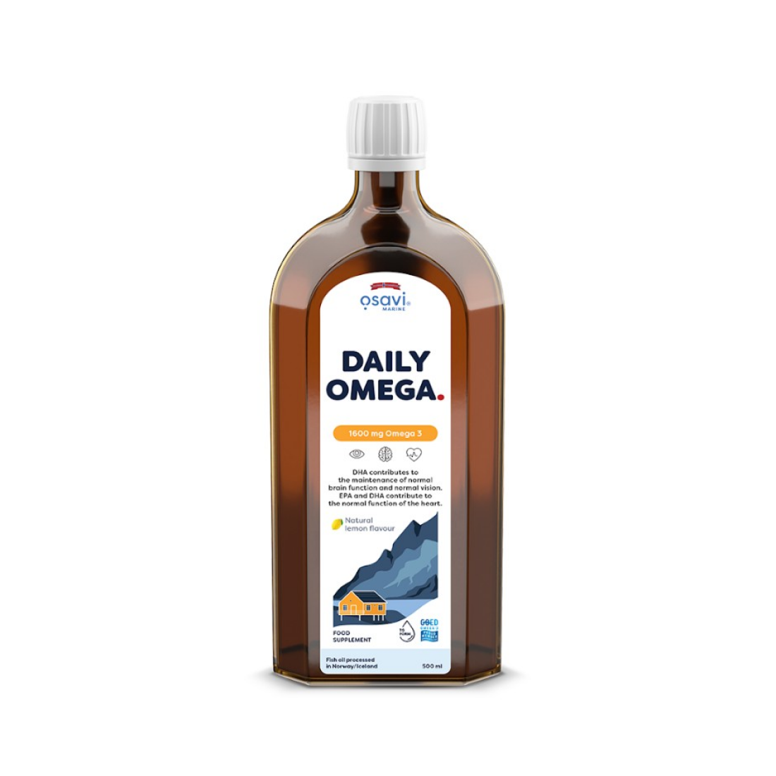 OSAVI DAILY OMEGA 1600MG OMEGA 3 (NATURAL LEMON) - 500 ML