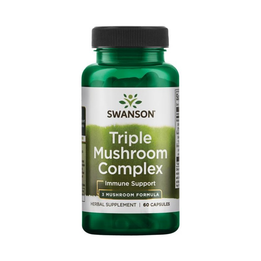 SWANSON TRIPLE MUSHROOM STANDARDIZED COMPLEX - 60 CAPS