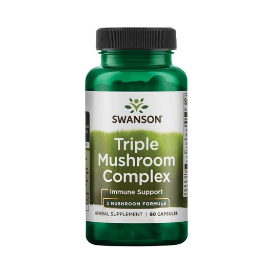 SWANSON TRIPLE MUSHROOM STANDARDIZED COMPLEX - 60 CAPS