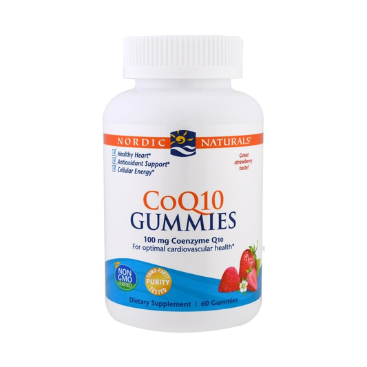 NORDIC NATURALS COQ10 GUMMIES 100MG STRAWBERRY - 60 GUMMIES