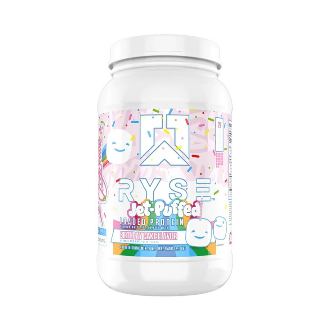 RYSE LOADED PROTEIN JET PUFFED BIRTHDAY CAKE - 940 GRAMS