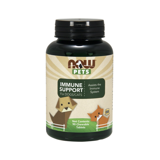 NOW FOODS PETS IMMUNE SUPPORT - 90 CHEWABLE TABLETS