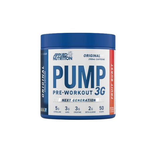 APPLIED NUTRITION PUMP 3G PRE-WORKOUT FRUIT BURST - 375 GRAMS