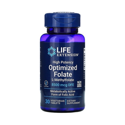LIFE EXTENSION HIGH POTENCY OPTIMIZED FOLATE - 30 VEGETARIAN TABS