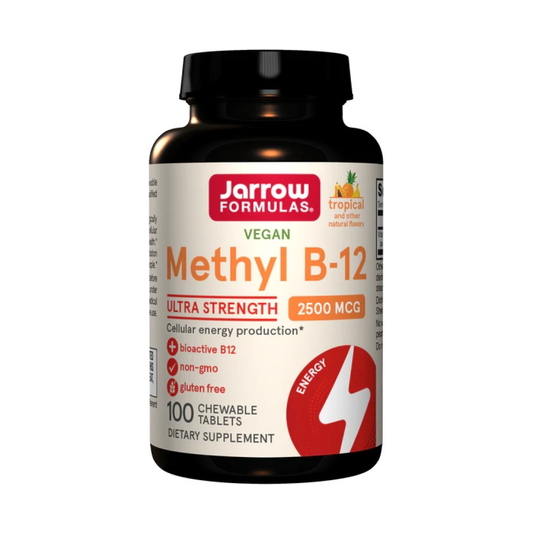 JARROW FORMULAS METHYL B-12 2500MCG (TROPICAL) - 100 VEGAN CHEWABLE TABS