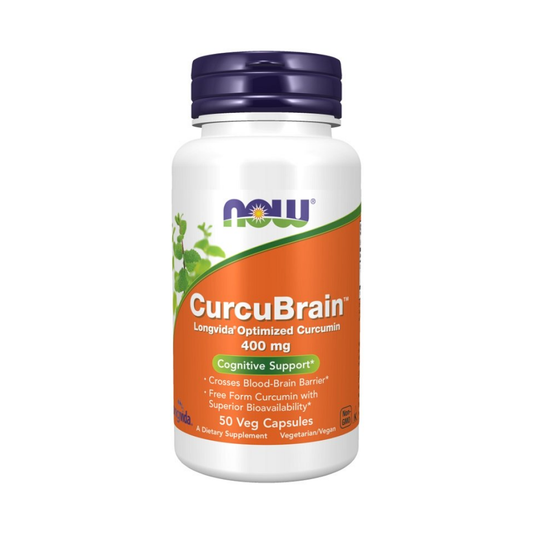 NOW FOODS CURCUBRAIN 400MG - 50 VCAPS