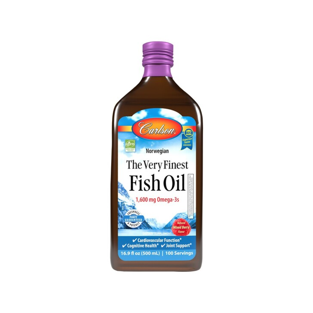 CARLSON LABS THE VERY FINEST FISH OIL MIXED BERRY - 500 ML