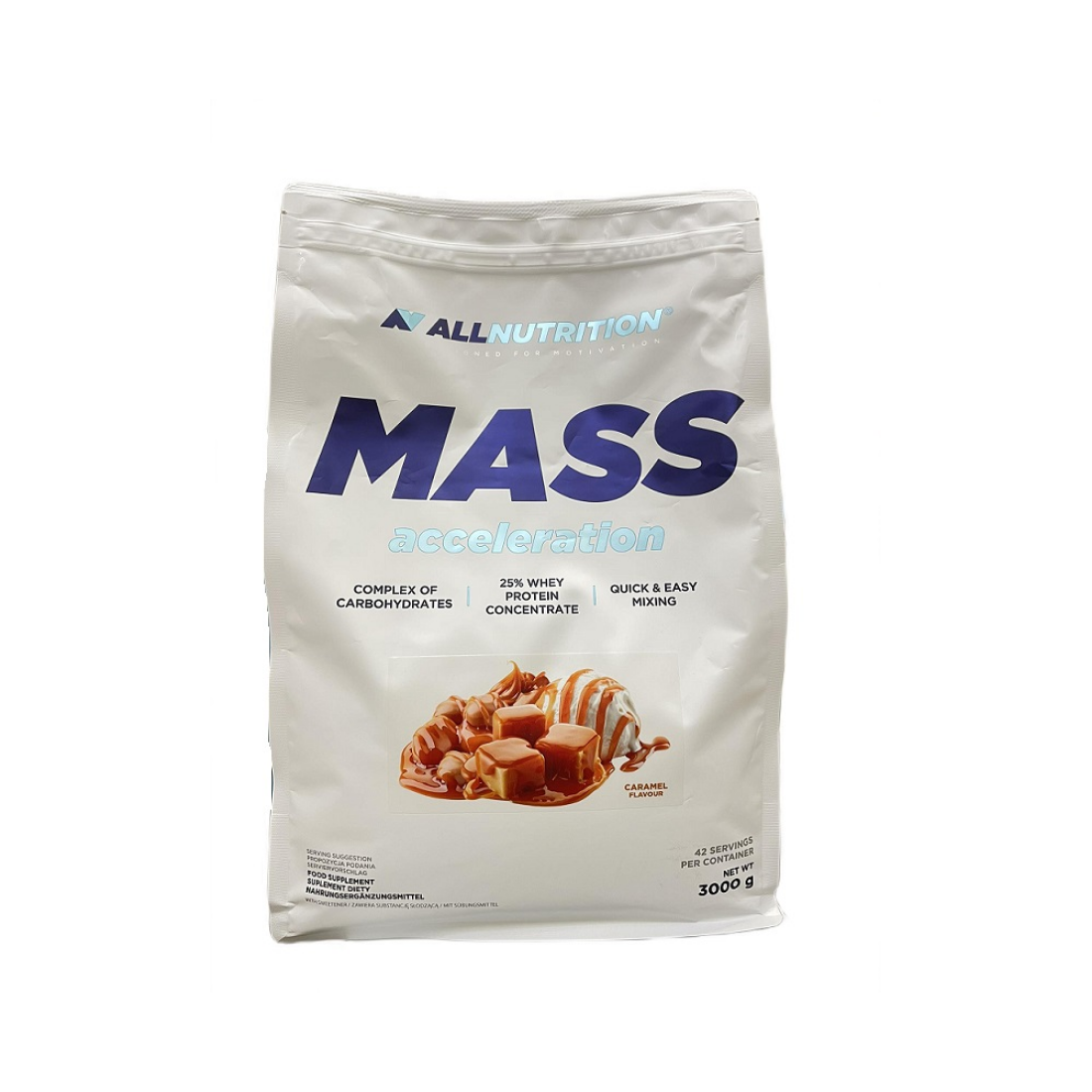 ALLNUTRITION MASS ACCELERATION CARAMEL - 3000 GRAMS