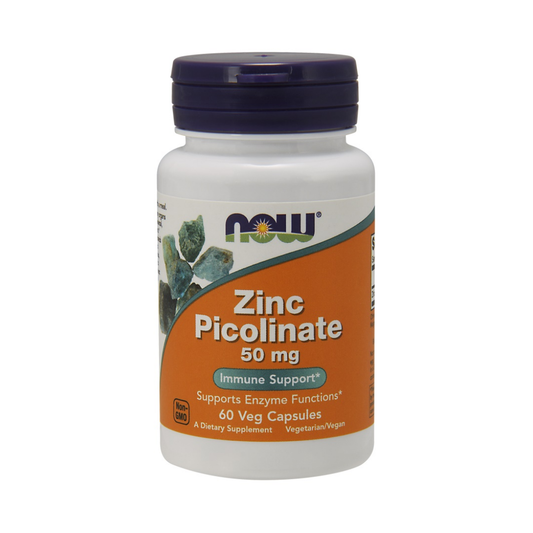 NOW FOODS ZINC PICOLINATE 50MG - 60 VCAPS