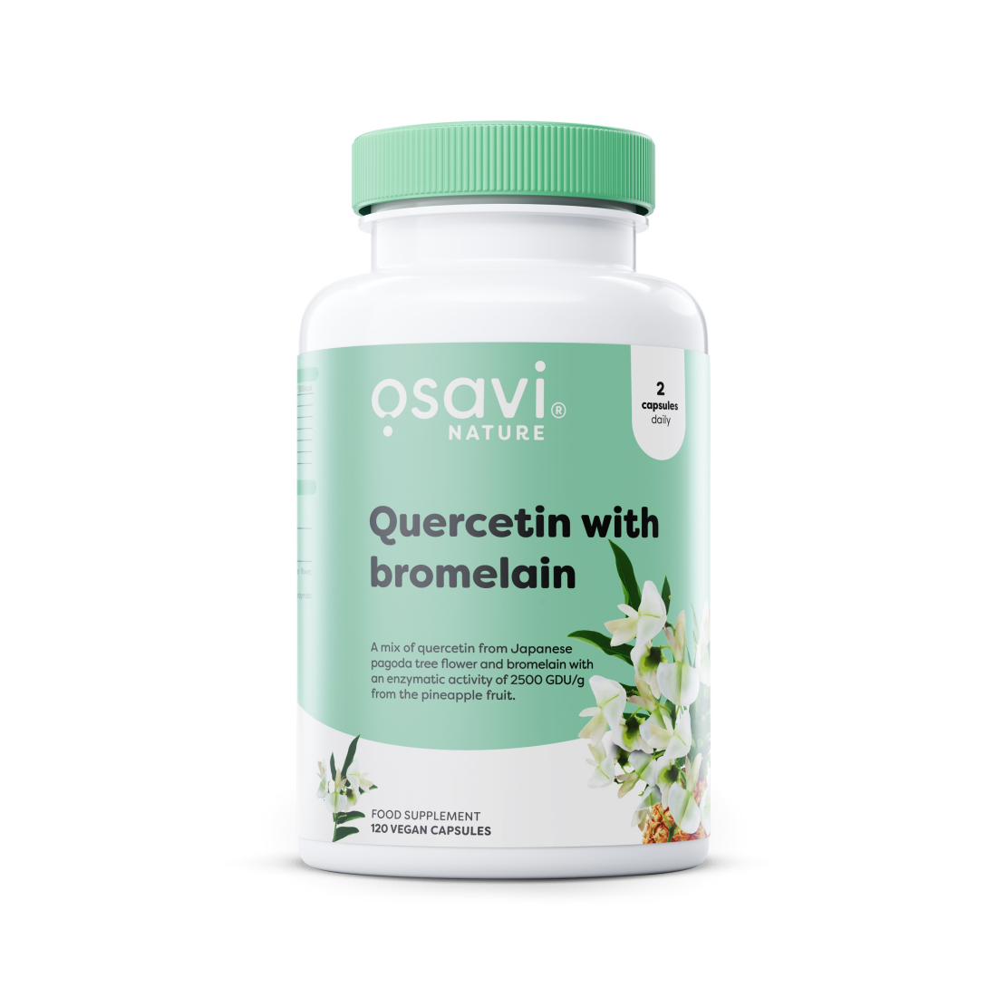 OSAVI QUERCETIN WITH BROMELAIN - 120 VEGAN CAPS