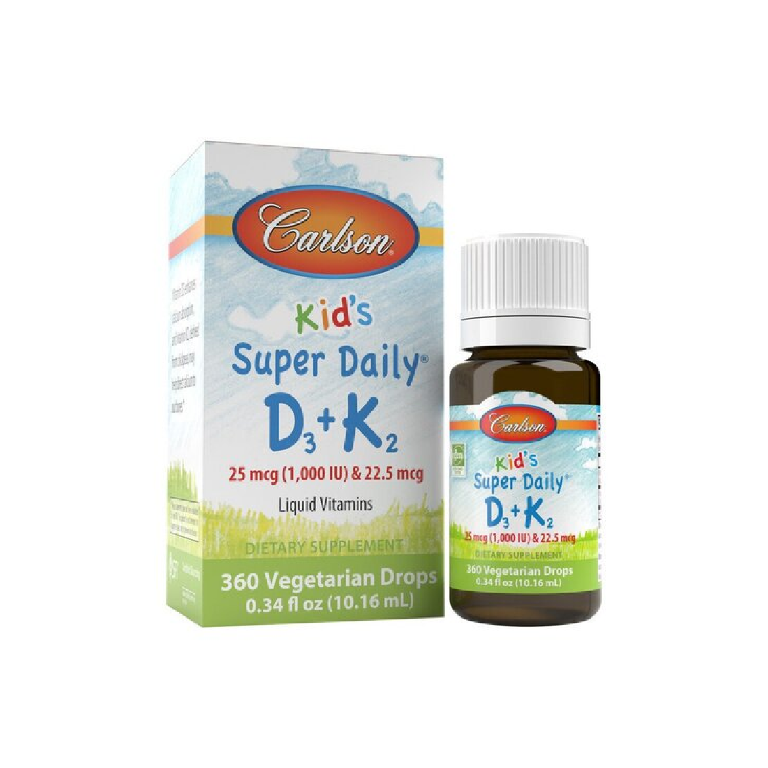 CARLSON LABS KID'S SUPER DAILY D3 + K2 - 10 ML