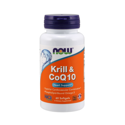 NOW FOODS KRILL & COQ10 - 60 SOFTGELS
