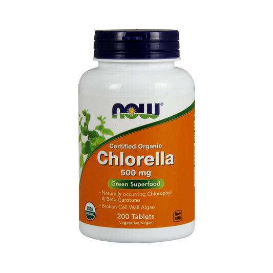NOW FOODS CHLORELLA 500MG - 200 TABLETS