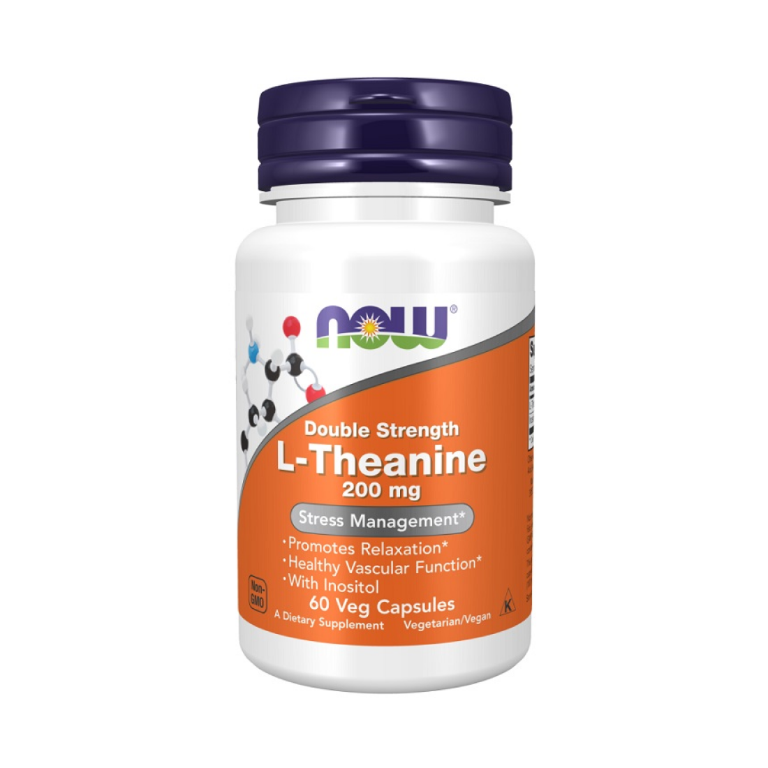 NOW FOODS DOUBLE STRENGTH L-THEANINE 200MG - 60 VCAPS
