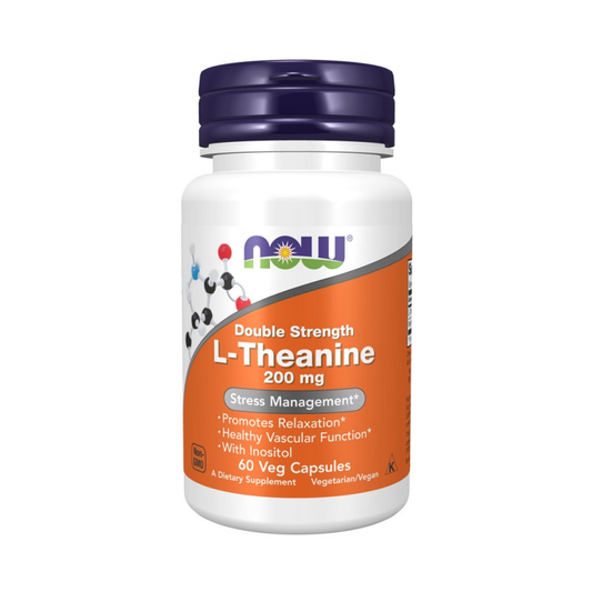 NOW FOODS DOUBLE STRENGTH L-THEANINE 200MG - 60 VCAPS