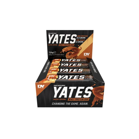 DORIAN YATES YATES PROTEIN BAR SALTED CARAMEL - 12 X 60G