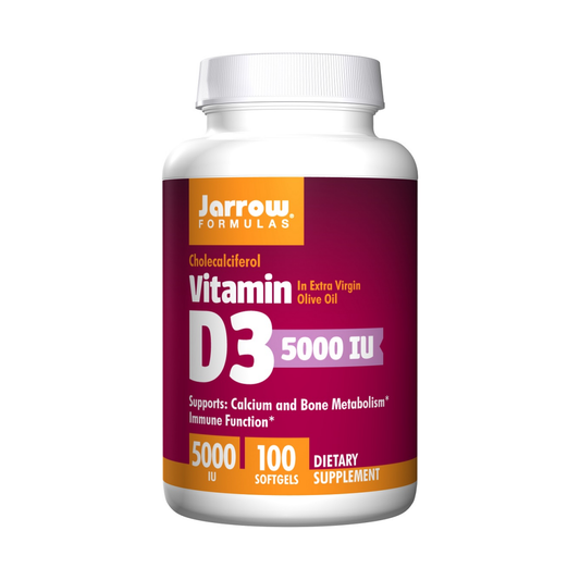 JARROW FORMULAS VITAMIN D3 5000 IU - 100 SOFTGELS