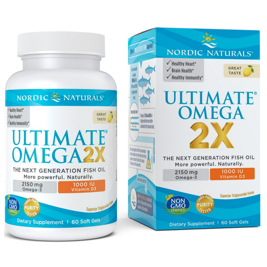 NORDIC NATURALS ULTIMATE OMEGA 2X WITH VITAMIN D3 2150MG LEMON - 60 SOFTGELS