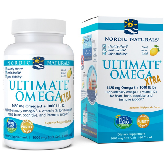 NORDIC NATURALS ULTIMATE OMEGA XTRA 1480MG LEMON - 60 SOFTGELS