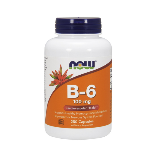 NOW FOODS VITAMIN B-6 100MG - 250 CAPS