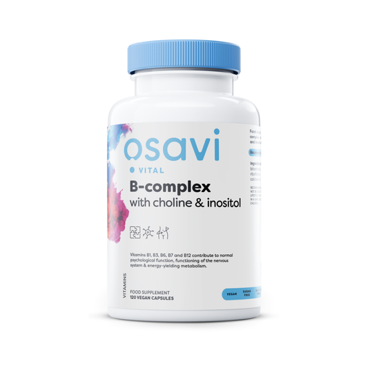 OSAVI B-COMPLEX WITH CHOLINE & INOSITOL - 120 VEGAN CAPS