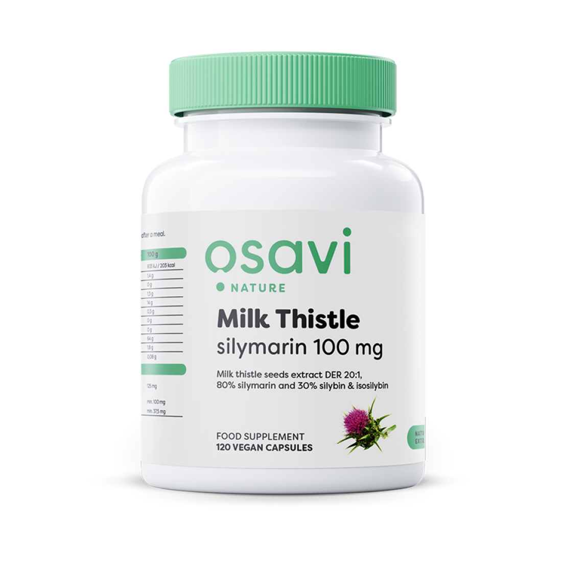 OSAVI MILK THISTLE SILYMARIN 100MG - 120 VEGAN CAPS