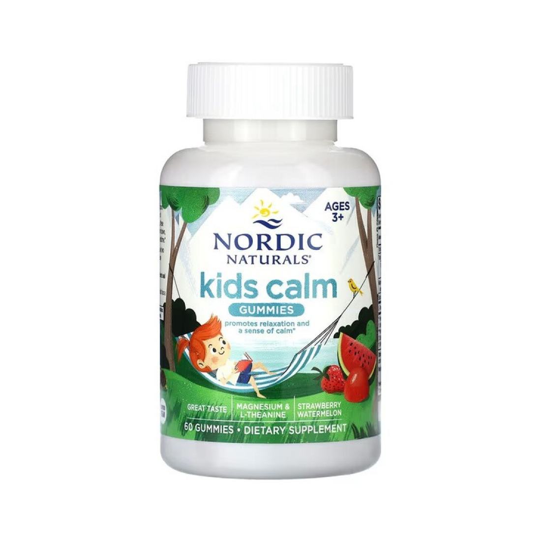 NORDIC NATURALS KIDS CALM GUMMIES STRAWBERRY WATERMELON - 60 GUMMIES
