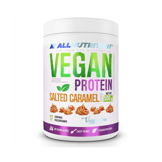 ALLNUTRITION VEGAN PROTEIN SALTED CARAMEL - 500 GRAMS