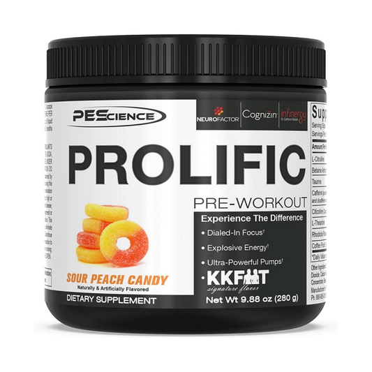 PESCIENCE PROLIFIC SOUR PEACH CANDY - 280 GRAMS