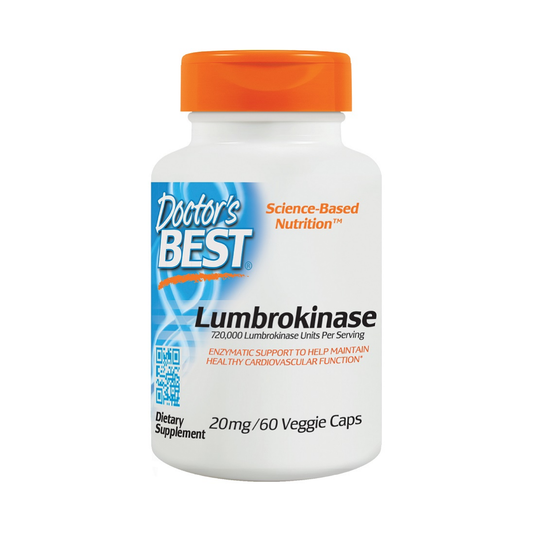 DOCTOR'S BEST LUMBROKINASE 20MG - 60 VCAPS