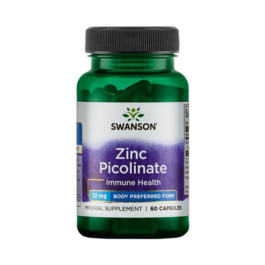 SWANSON ZINC PICOLINATE BODY PREFERRED FORM 22MG - 60 CAPS