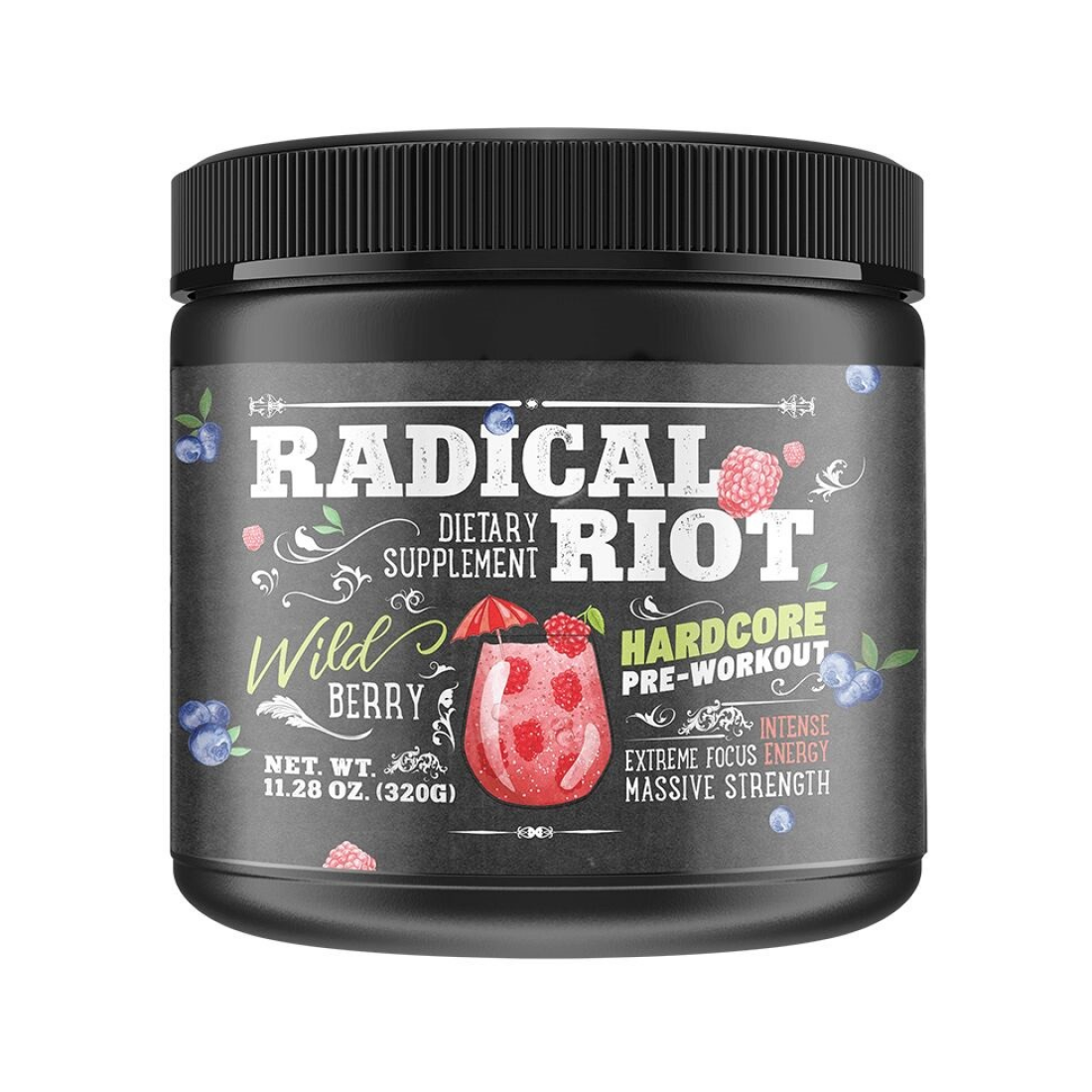AMERICAN SUPPS RADICAL RIOT WILD BERRY - 340 GRAMS