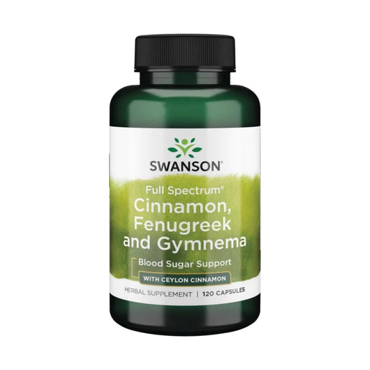 SWANSON FULL SPECTRUM CINNAMON FENUGREEK AND GYMNEMA - 120 CAPS