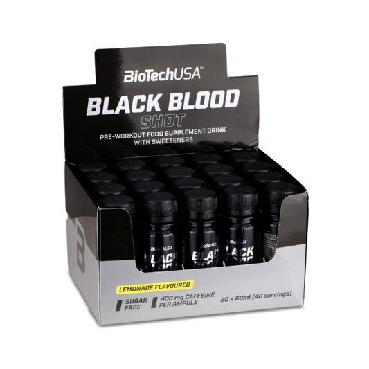BIOTECHUSA BLACK BLOOD SHOT LEMONADE - 20 X 60 ML